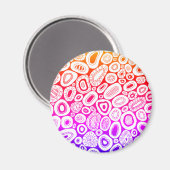 Abstract Art Random Blobby Shapes Magnet (Vorderseite/Rückseite)