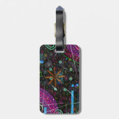 Abstract Art: Satellite  Gepäckanhänger (Rückseite vertikal)