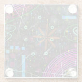 Abstract Art: Satellite  Glasuntersetzer (Rückseite)