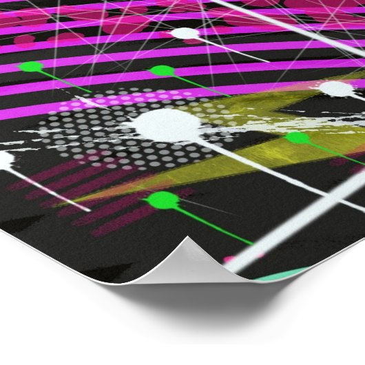 Abstract Art: Satellite  Poster (Ecke)