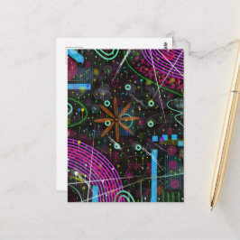 Abstract Art: Satellite  Postkarte