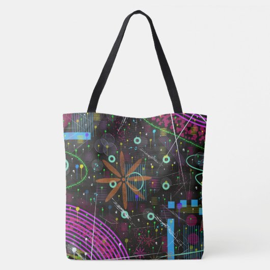 Abstract Art: Satellite  Tasche (Rückseite)