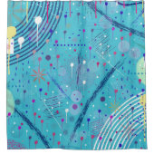Abstract Art: Sparklers in the Sky Duschvorhang (Vorderseite)
