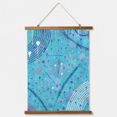 Abstract Art: Sparklers in the Sky Wandteppich Mit Holzrahmen (Vorderseite)