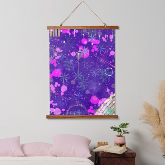 Abstract Art: the Creative Mind Wandteppich Mit Holzrahmen (Schlafzimmer)