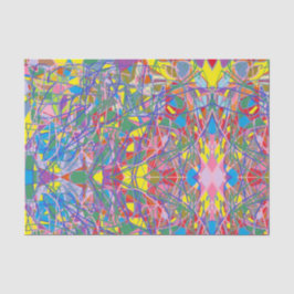 abstract art tranquil retro colors seidenpapier