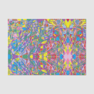 abstract art tranquil retro colors  seidenpapier