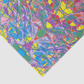 abstract art tranquil retro colors seidenpapier (Ausschnitt)