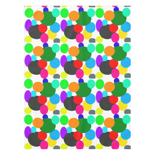 Abstract Art Turquoise Green Blue White Tischdecke (Vorderseite)