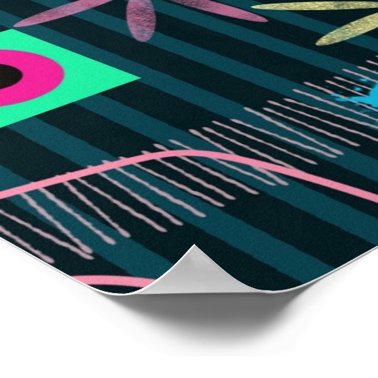 Abstract Art: Winter Skies Poster (Ecke)