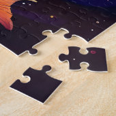 Abstract art with fish in space puzzle (Seite)
