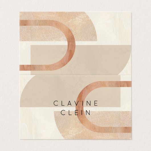 Abstract Artist Art Atelier Artisan Creative Busin Visitenkarten (Außenseite Aufgefaltet)