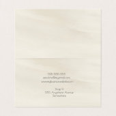 Abstract Artist Art Atelier Artisan Creative Busin Visitenkarten (Innenseite Aufgefaltet)