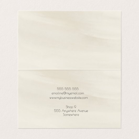 Abstract Artist Art Atelier Artisan Creative Busin Visitenkarten (Innenseite Aufgefaltet)