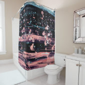 Abstract artistic dark grey and pink background wi duschvorhang (Beispiel)