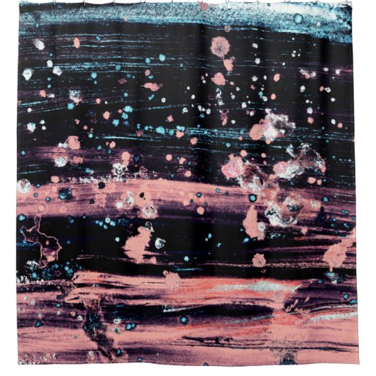 Abstract artistic dark grey and pink background wi duschvorhang (Vorderseite)