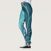 Abstract Artistic Flow Seamless Pattern Leggings (Links)