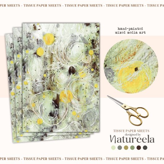 Abstract Artistic Texture Design Tissue Paper Seidenpapier