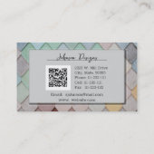 Abstract Artistic Tiled Visitenkarte (Rückseite)