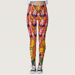 Abstract Artsy Festive Leggings