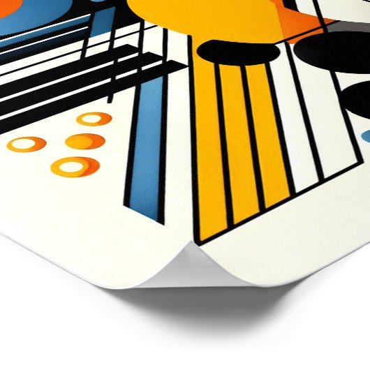 Abstract artwork Poster (Ecke)