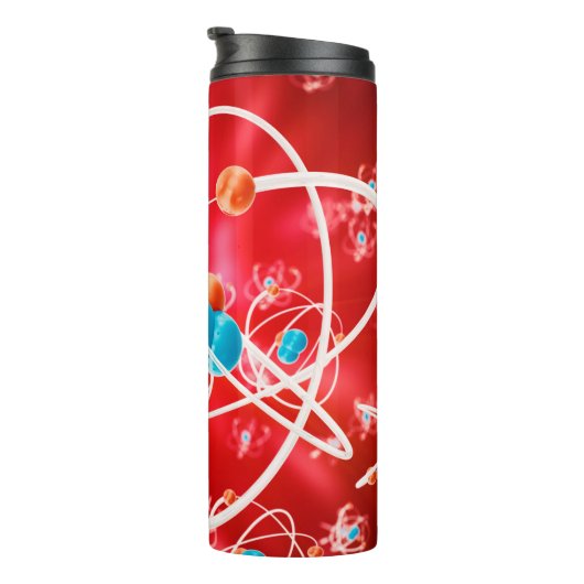 Abstract atom background, Chemistry model of molec Thermosbecher (Nach rechts gedreht)