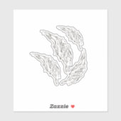 abstract aufkleber (Blatt)