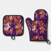 Abstract Autumnal Melancholy Ofenhandschuh & Topflappen-Set (Vorderseite)