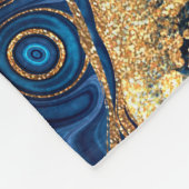 abstract background blue marble agate granite mosa fleecedecke (Ecke)