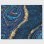 abstract background blue marble agate granite mosa geschenkpapier (Flach)