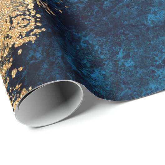 abstract background blue marble agate granite mosa geschenkpapier (Rolleneckpunkt)