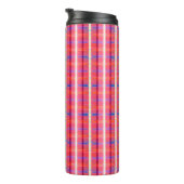 abstract background, colorful intersecting striped thermosbecher (Nach rechts gedreht)