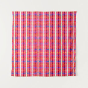 abstract background, colorful intersecting striped wandteppich