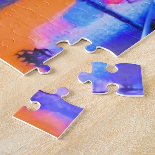 Abstract Background Colorful Puzzle (Seite)