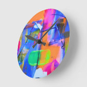 Abstract Background Colorful Runde Wanduhr (Winkel)