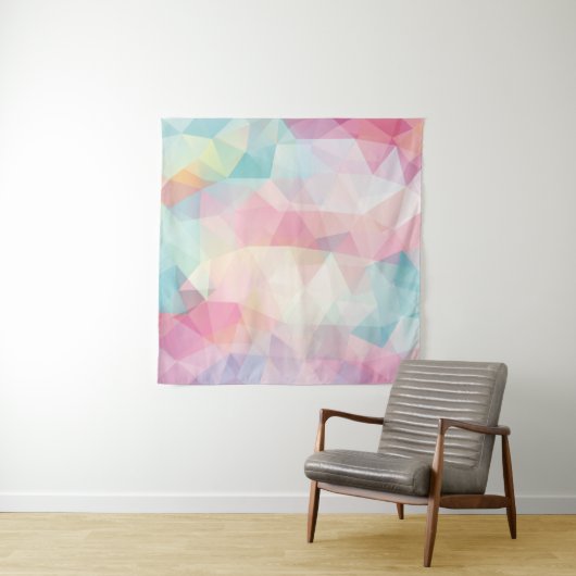 abstract background consisting of trianglesbackgro wandteppich (Beispiel (Horizontal))