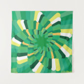 Abstract background Geometric Gradation spiralgeom Wandteppich (Vorderseite (Horizontal))