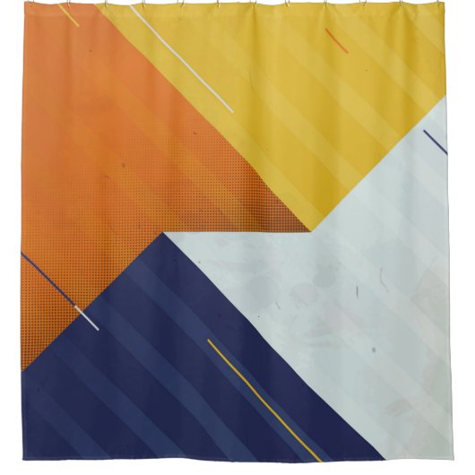  Abstract Background. Grunge texture. Triangle geo Duschvorhang (Vorderseite)