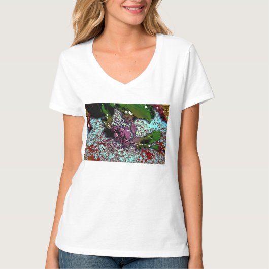 Abstract Background_Holly Branch T-Shirt (Vorderseite)