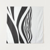 Abstract background of waves. 3D optical illusion- Wandteppich (Vorderseite (Horizontal))