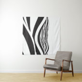 Abstract background of waves. 3D optical illusion- Wandteppich (Beispiel (Horizontal))