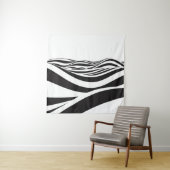 Abstract background of waves. 3D optical illusion- Wandteppich (Beispiel)