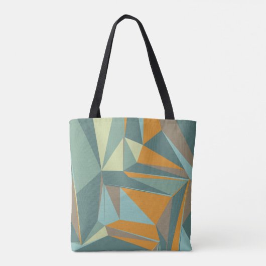 Abstract background with colorful trianglesabstrac tasche (Rückseite)