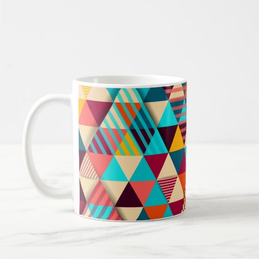 Abstract background with triangle shapes. Modern g Kaffeetasse (Links)