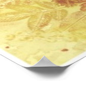 Abstract backgrounds, watercolor, leaves poster (Ecke)