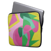 Abstract Balancing Act Laptop Sleeve – Multicolor (Vorderseite Links)