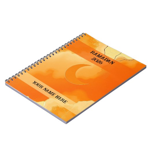 Abstract Beige Islamic Notizblock (Linke Seite)