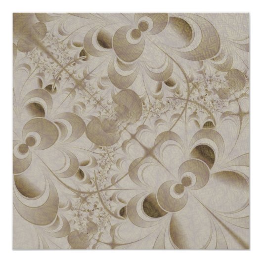 Abstract beige pattern poster (Vorderseite)