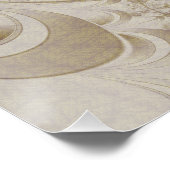 Abstract beige pattern poster (Ecke)