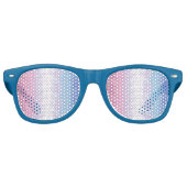 Abstract Bigender Pride Flag      Partybrille (Vorderseite)